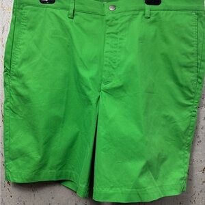 Callaway Bright Green Men's Flat Front Shorts